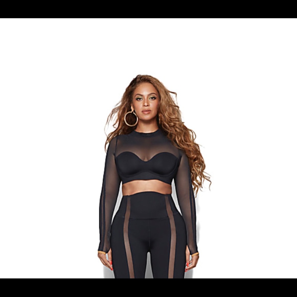 IVP Long Sleeve Mesh Crop Top